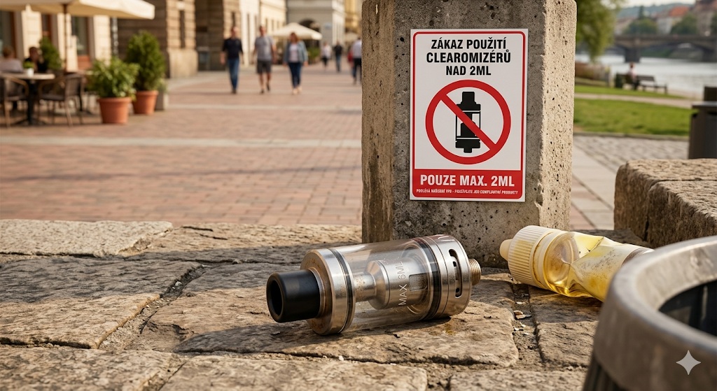 Zákaz Clearomizeru nad 2ml